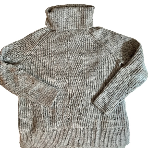 Madewell Sweaters - MADEWELL | Women’s Marbled Grey Ribbed Turtleneck Sweater | XS